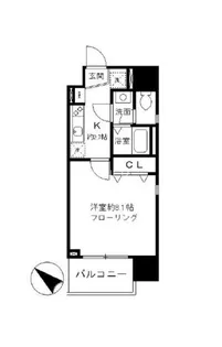 らく万築地ビル【4階】の間取り