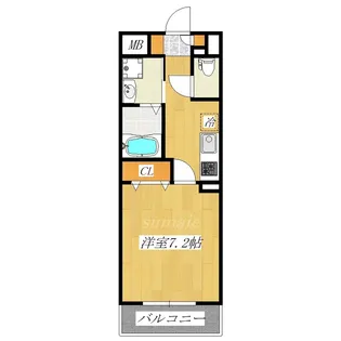 リヴウェルアサヒ【3階】の間取り