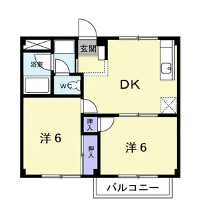 シティハイツ今成【2階】の間取り
