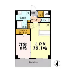 フェアレーンアネックス【2階】の間取り