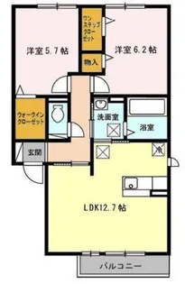 アムール エステート【1階】の間取り