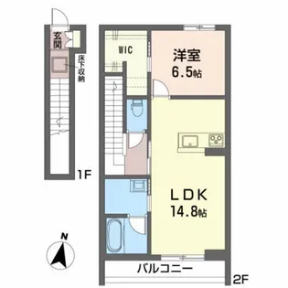 グランデB【2階】の間取り