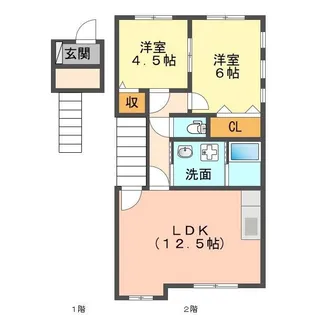 コンフォート瀬戸A棟【2階】の間取り