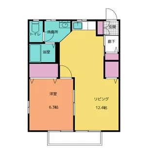 ディアス・メロディ A【1階】の間取り