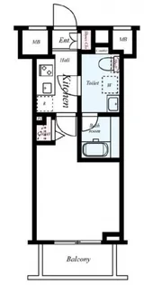エル・グランジュテ川崎【7階】の間取り
