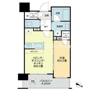 グローベル ザ・スイート横浜プレミア【7階】の間取り