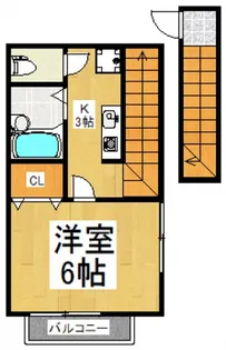 ARU GARDEN(アルガーデン)【2階】の間取り