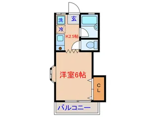メゾンプリースト【2階】の間取り