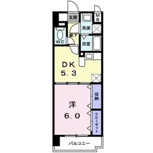 PLEASURES【6階】の間取り