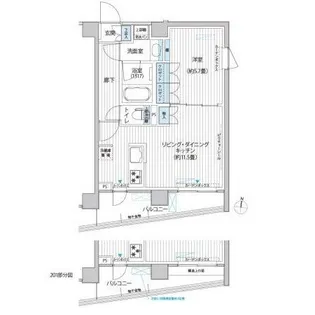 カスタリア目黒平町【2階】の間取り