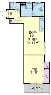 グランデ寿町II【3階】の間取り