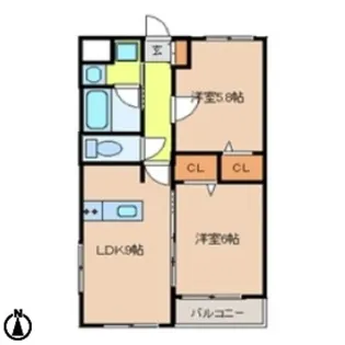 アンヴィラージュI【3階】の間取り