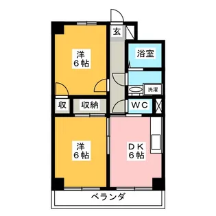 クローネ川口【1階】の間取り