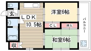 京和コーポ【3階】の間取り
