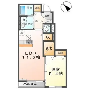 クラッセ山手【1階】の間取り