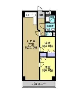 田代マリンハイツ【7階】の間取り