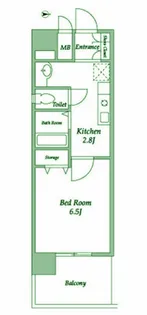 コンフォリア東品川【3階】の間取り