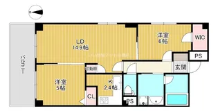 フランカー桜ノ宮SIX【7階】の間取り
