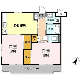 エクレール・ユウ【2階】の間取り