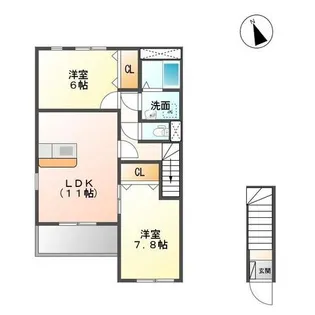 エクセルハイツ【2階】の間取り