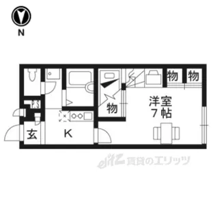 レオパレス利右衛門【2階】の間取り