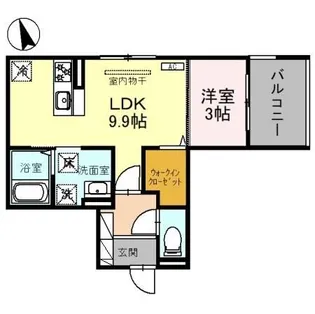 アッシュルーム36【1階】の間取り
