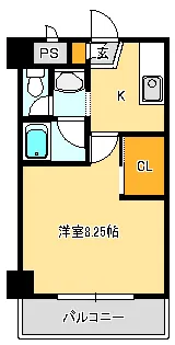 エストコンフォール長町【4階】の間取り