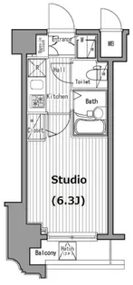 グランド・ガーラ五反田【2階】の間取り