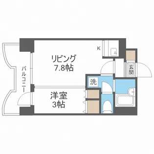 札幌ビオス館【11階】の間取り