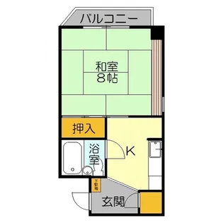 エバーグリーン皆生【4階】の間取り