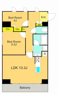 フレンシア大森山王【3階】の間取り