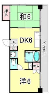 明高前アバンティ【4階】の間取り