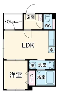 hale a八田【1階】の間取り