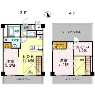 グリーンアベニューVIの間取り