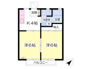 桜ハイツ【1階】の間取り