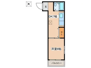 清涼館【1階】の間取り