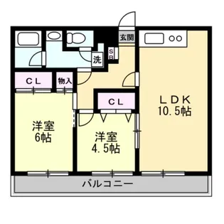 明日香IIテラス【2階】の間取り
