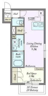 MyStylevintage稲田堤【1階】の間取り