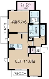 シャロン市川真間【3階】の間取り