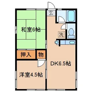 シティハイムソレイユ【1階】の間取り