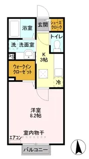 サンクテュエールII【1階】の間取り