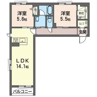 シャルマン【2階】の間取り