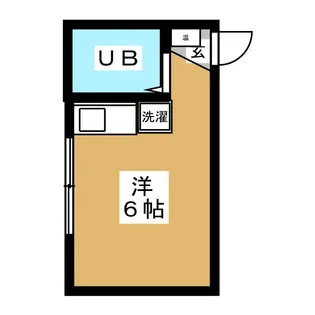 カレッジドームカワイ【1階】の間取り