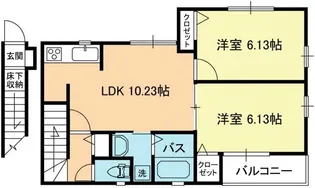 ピースヴィレッジ【2階】の間取り
