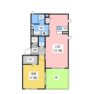 OASES妙音【1階】の間取り