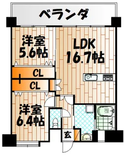メディクレスト【11階】の間取り
