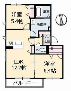 グランベレオ大門【1階】の間取り
