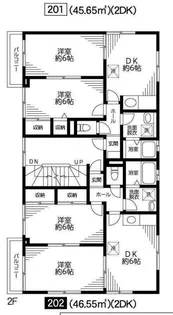 サン・コート広尾【2階】の間取り
