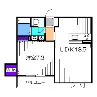 パルファンヴィラーチェ【1階】の間取り