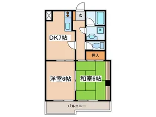 アブニール調布【2階】の間取り